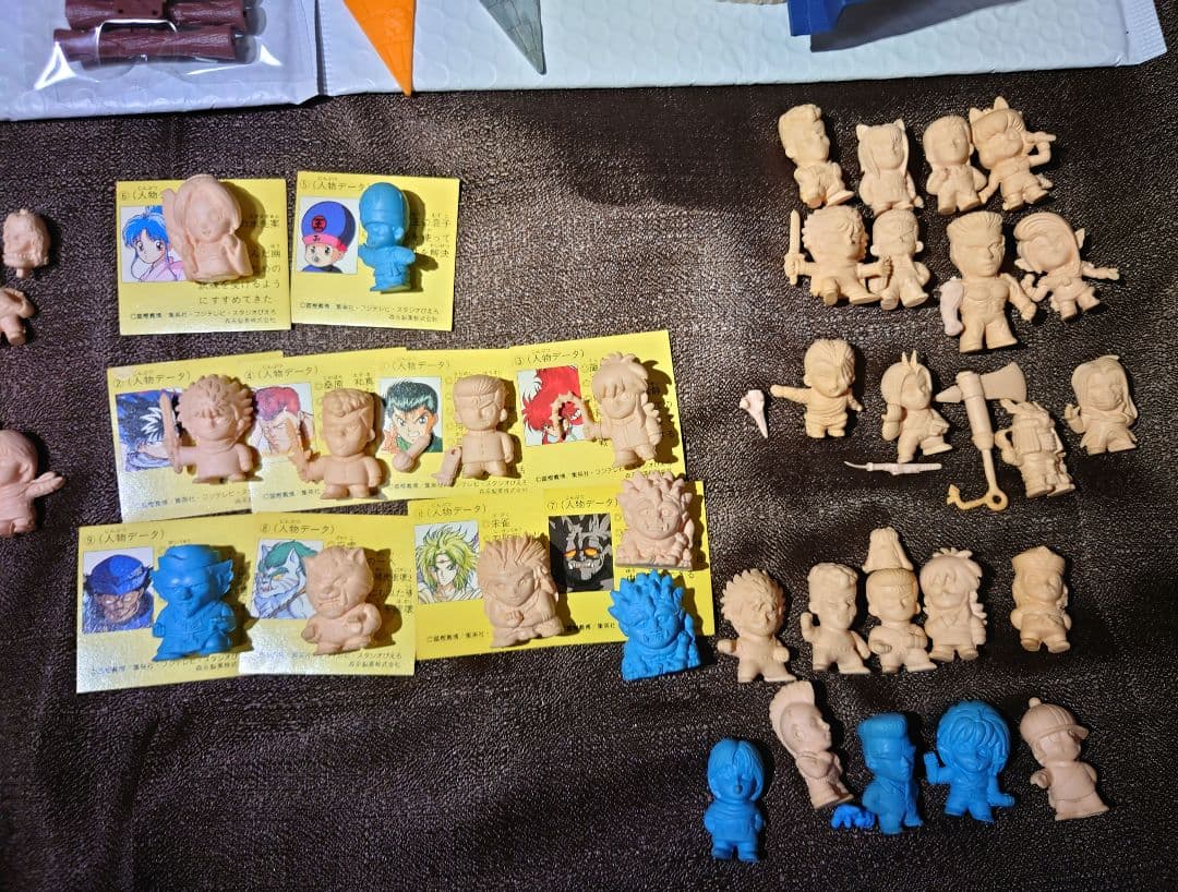 幽遊白書 森永 チョコスナック 人形 武術会ジオラマ3段コンプ ほか大量セット