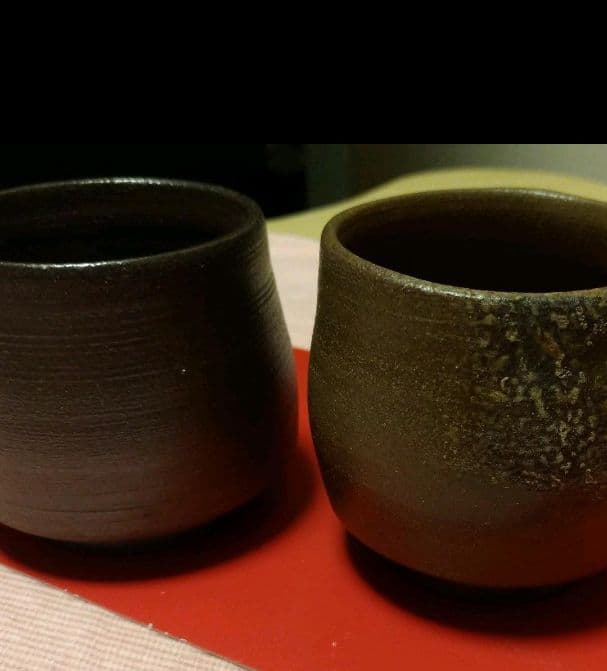 備前焼　夫婦湯呑み