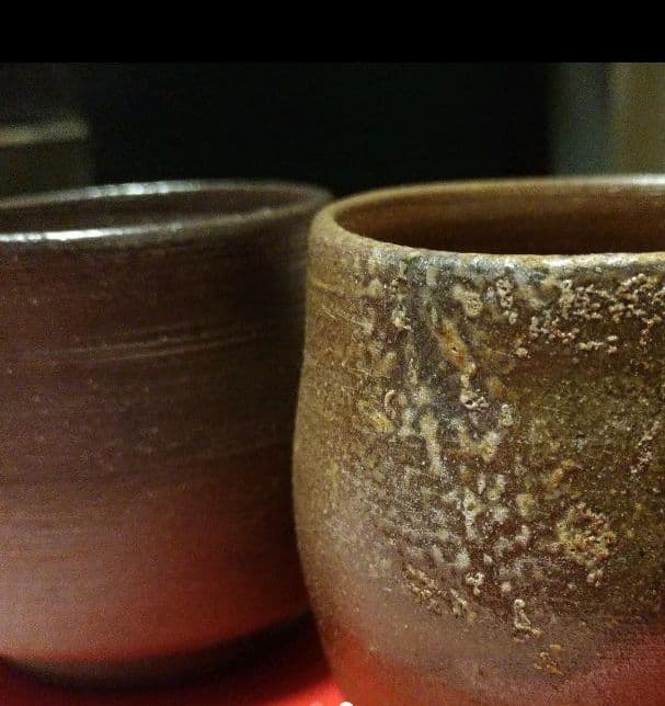 備前焼　夫婦湯呑み