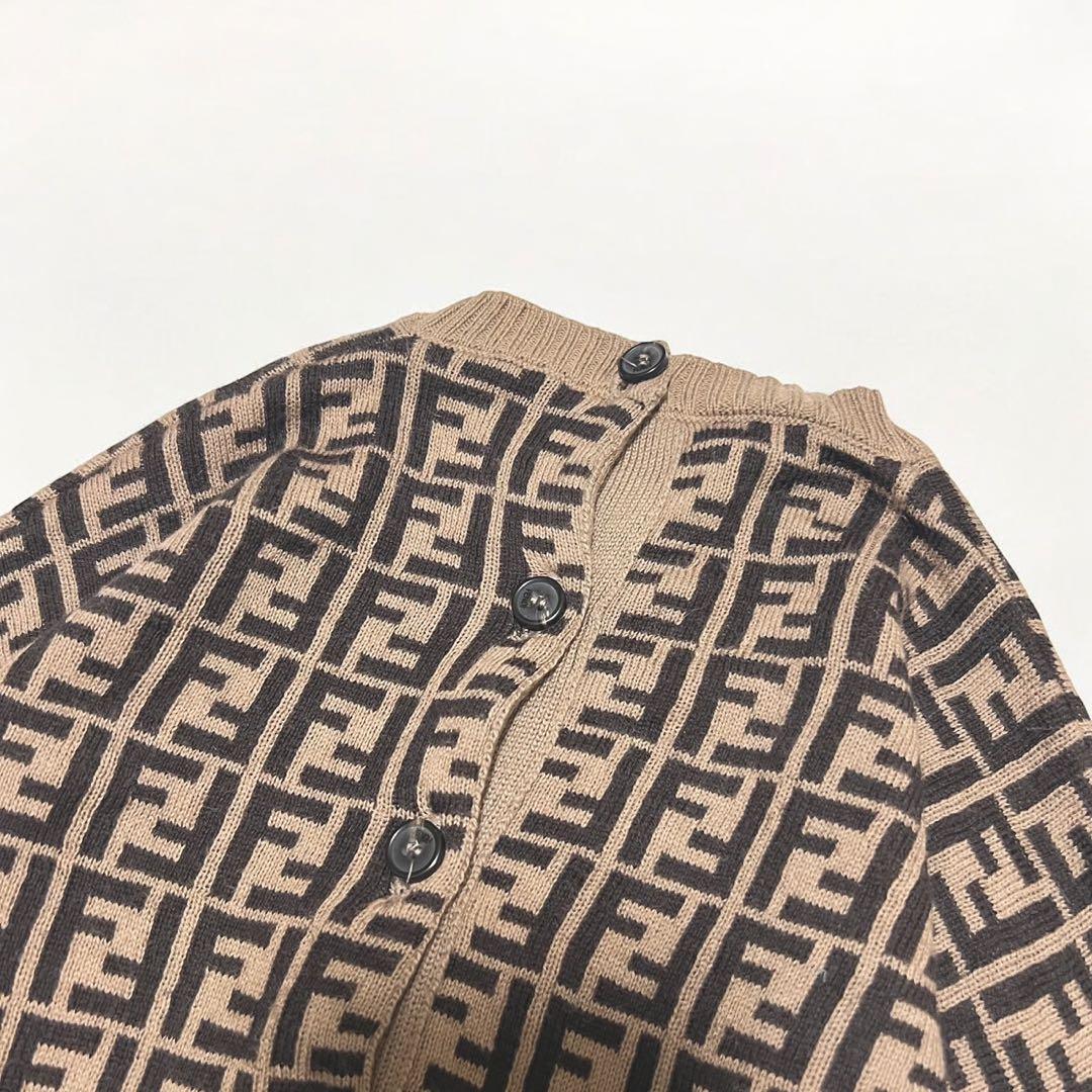 FENDI フェンディ ロンパース ズッカ 総柄 1M カシミヤ混