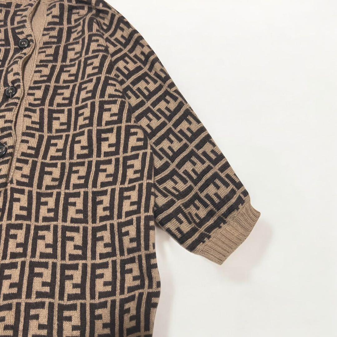 FENDI フェンディ ロンパース ズッカ 総柄 1M カシミヤ混