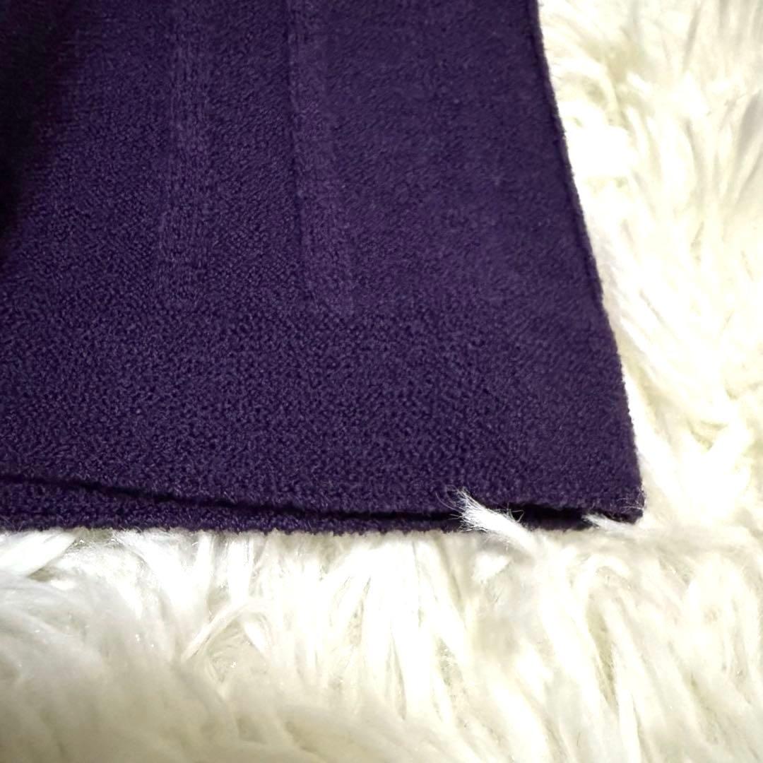 マッキントッシュロンドン　ケーブルニットワンピース　M　ブラウン　ロング丈