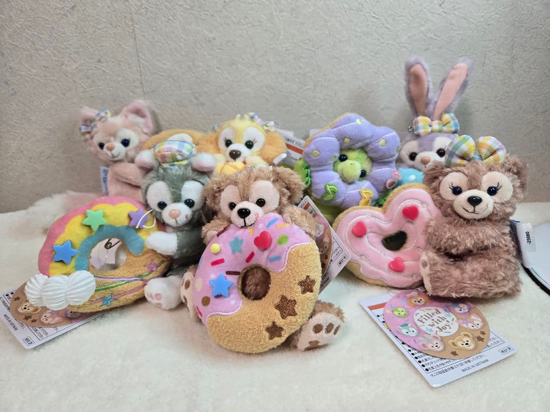 ダッフィー　ぬいぐるみバッジ　フィルドウィズジョイ　7体セット