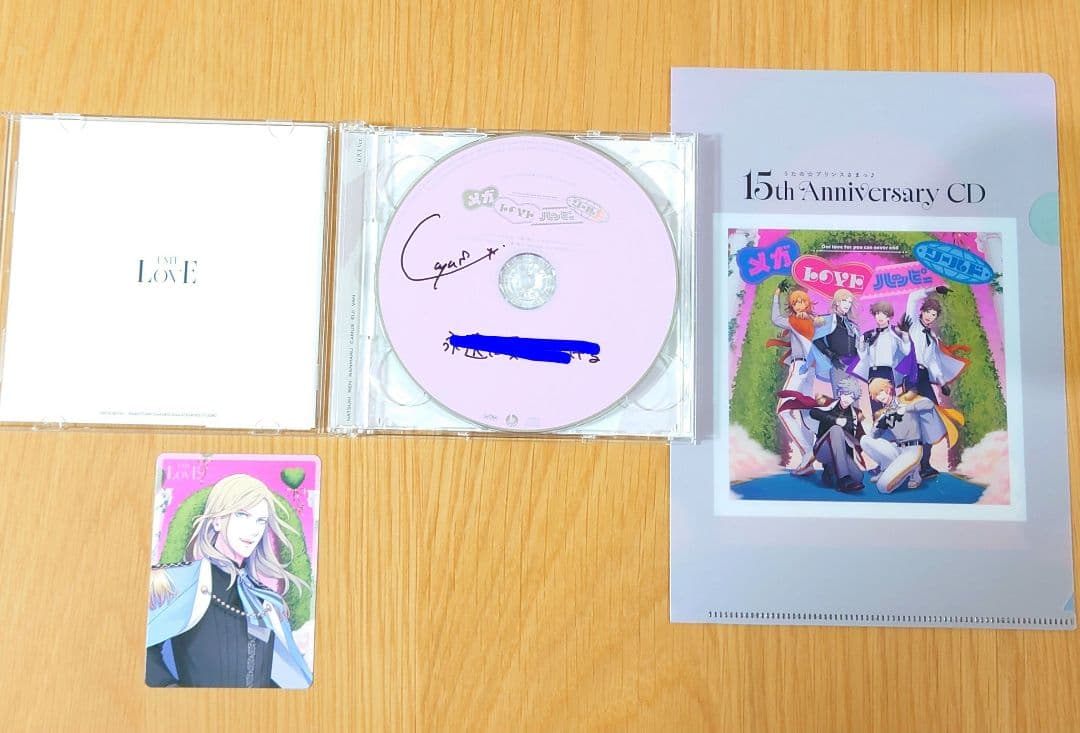 うたプリ 15th CD カミュ 直筆サイン入りCD クリアファイル メセカ付き