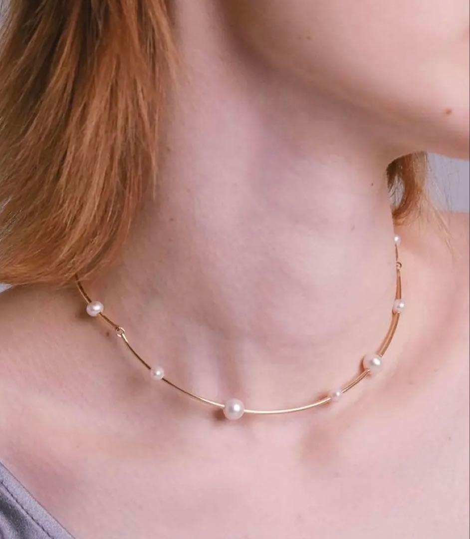 ナチュラリジュエリ　アークチョーカーネックレス