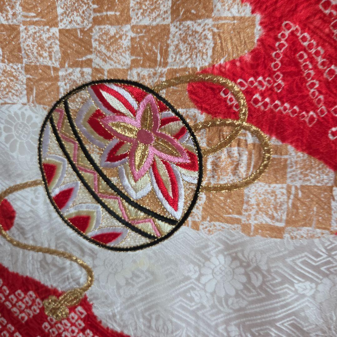 No60　正絹　女の子　お宮参り長襦袢付き　　産着　絞り