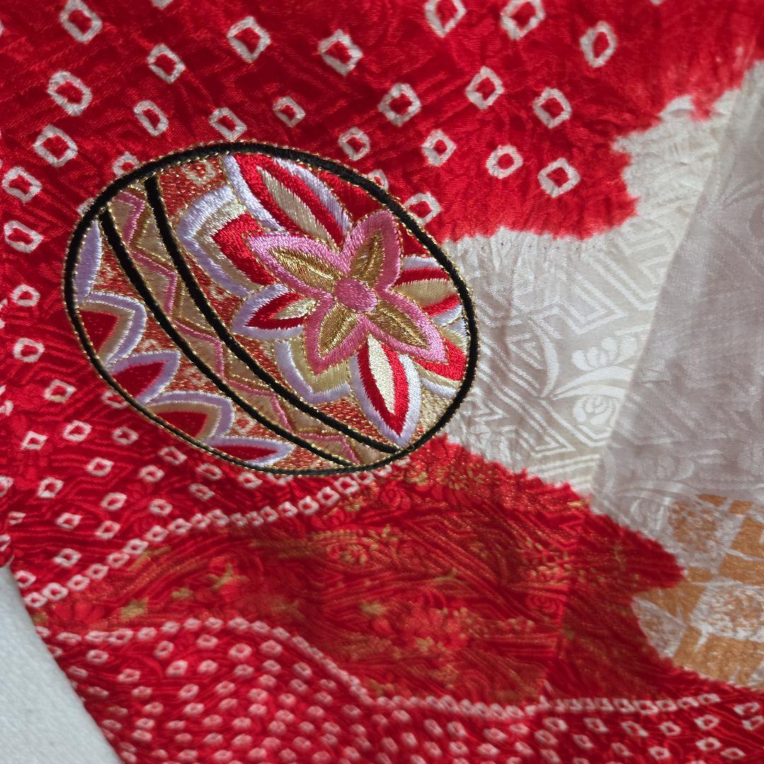 No60　正絹　女の子　お宮参り長襦袢付き　　産着　絞り