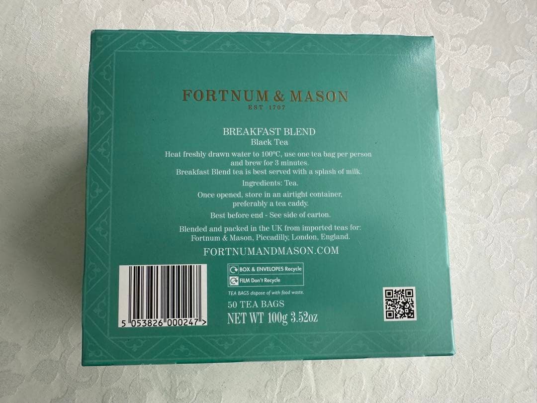 F＆M ブレックファストブレンド 、ロイヤルブレンド、アフタヌーンブレンドティー