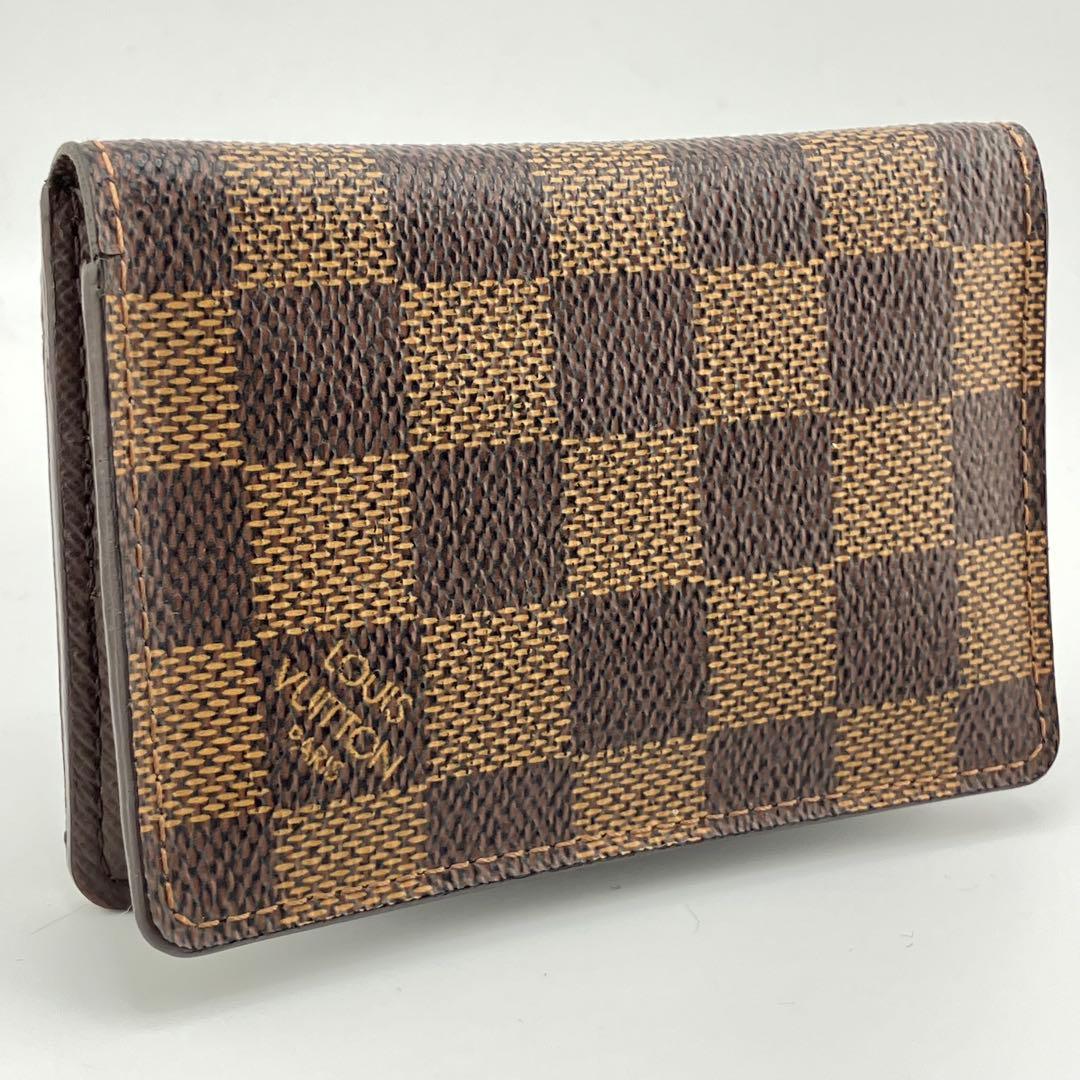 人気✨美品✨ルイ ヴィトン ダミエ オーガナイザー ドゥポッシュ 名刺入れ 茶色