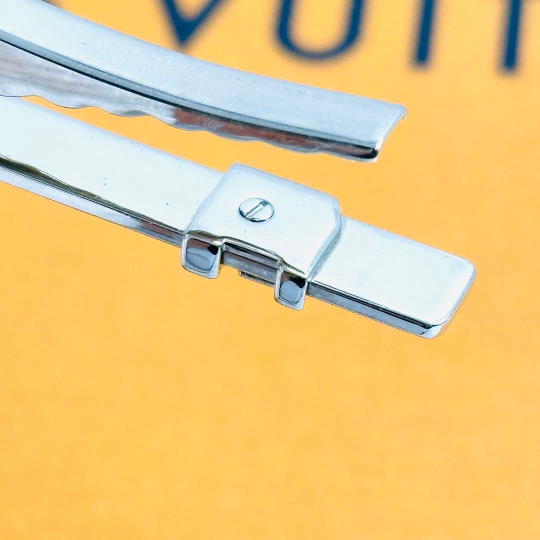 LOUIS　VUITTON　LVロゴ　ネクタイピン　シルバー　M61981