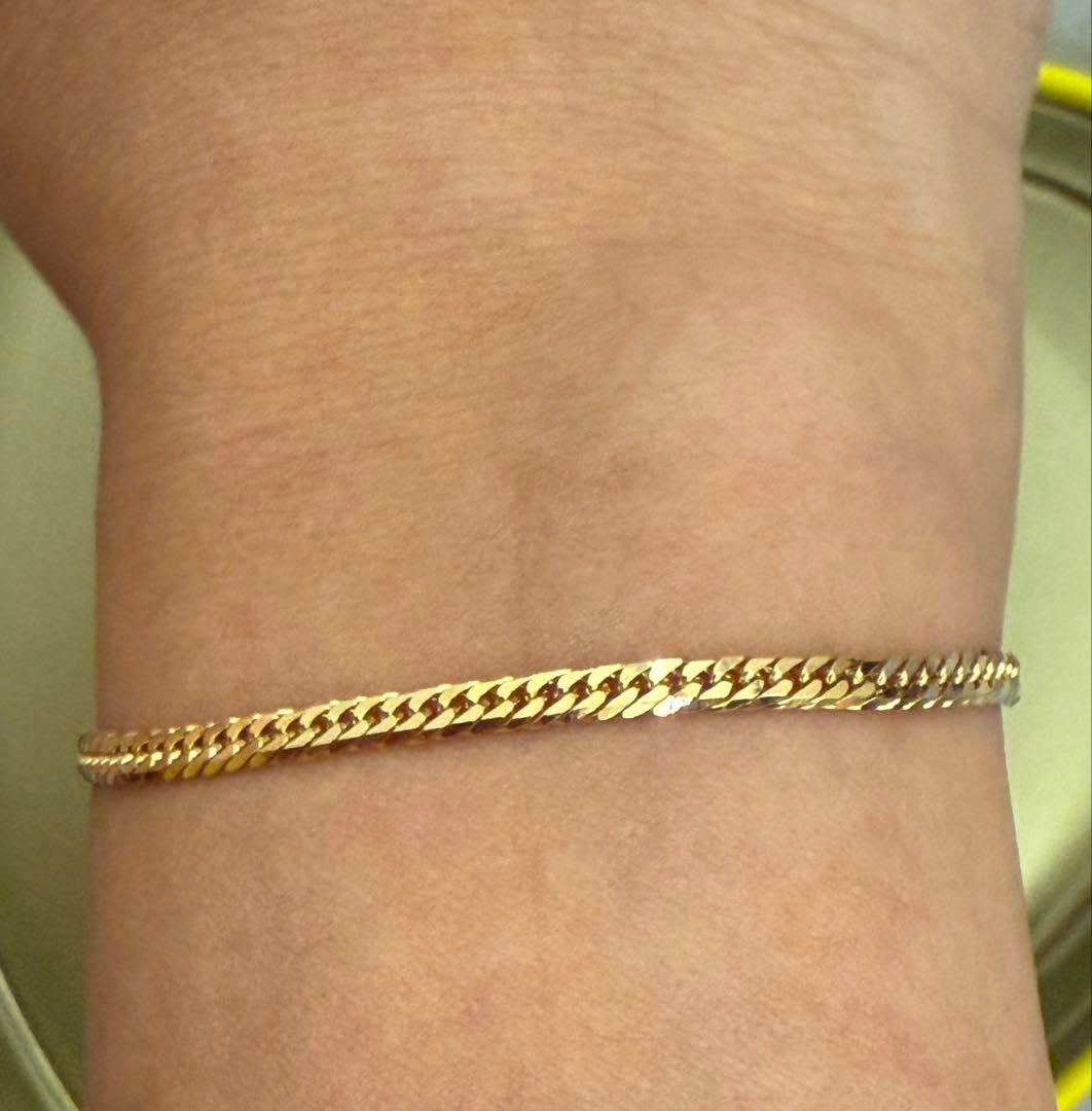 きむページ　K18 喜平　6面　アンクレット 23cm 5.14g