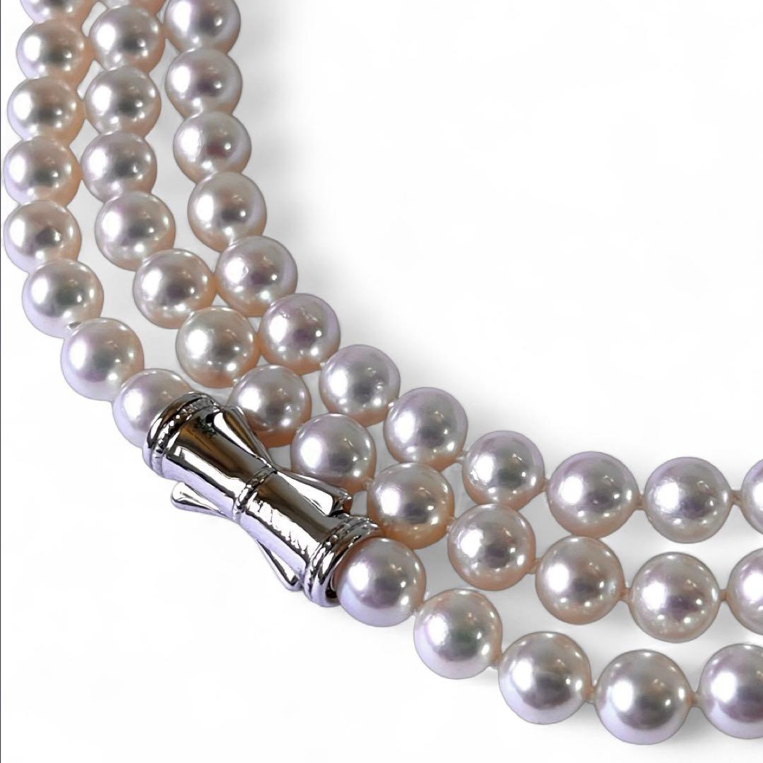 オーロラ天女級✨TASAKI現行 135cm ロングパールネックレス 2連 3連