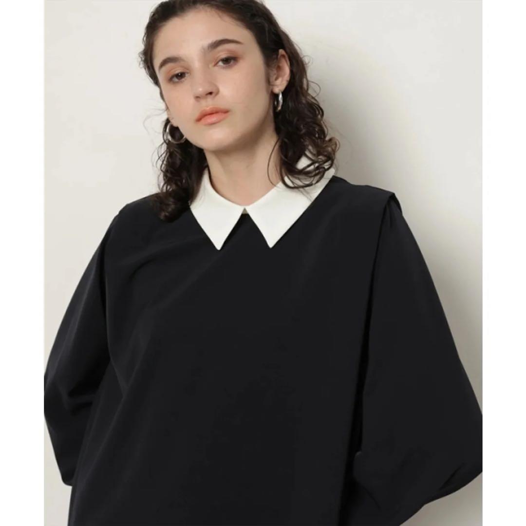 新品タグ付✨＜川上桃子さんコラボ＞衿付きブラウス カデュネ 蛯原友里