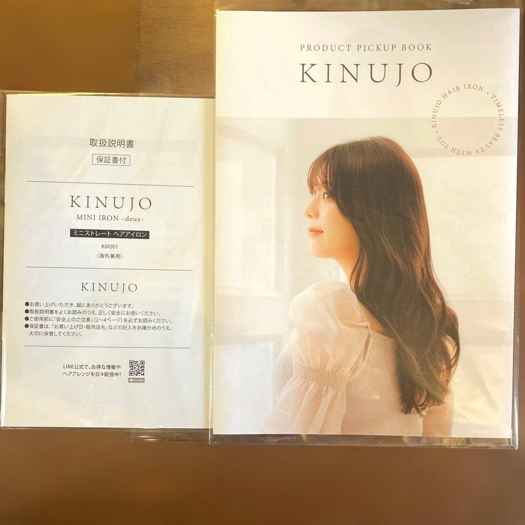 【美品】KINUJO ミニアイロン deux 海外可　耐熱ポーチ付