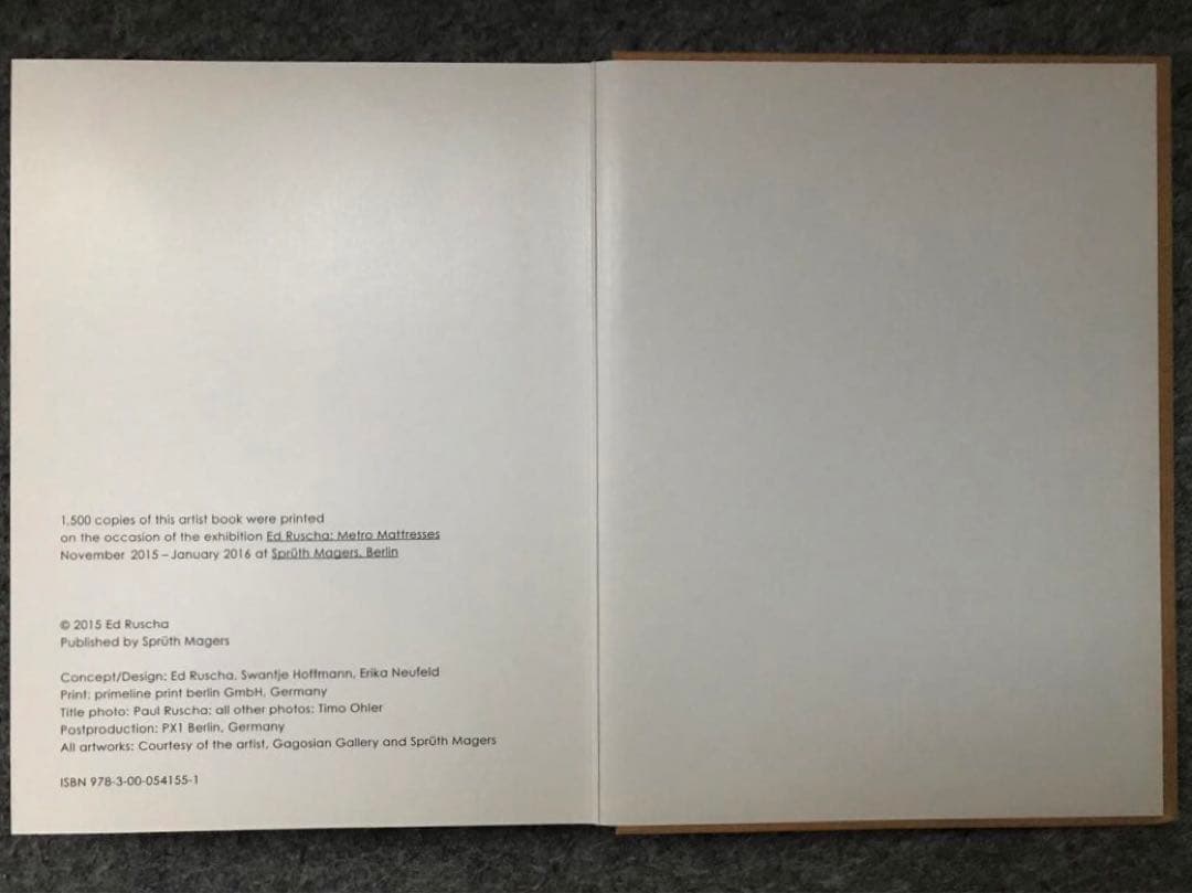 アート・デザイン・音楽 Metro Mattresses / Ed Ruscha