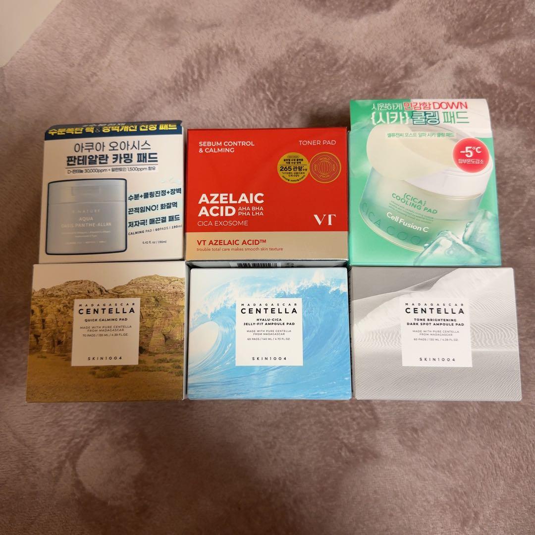 【新品未開封】韓国人気トナーパッド 6点