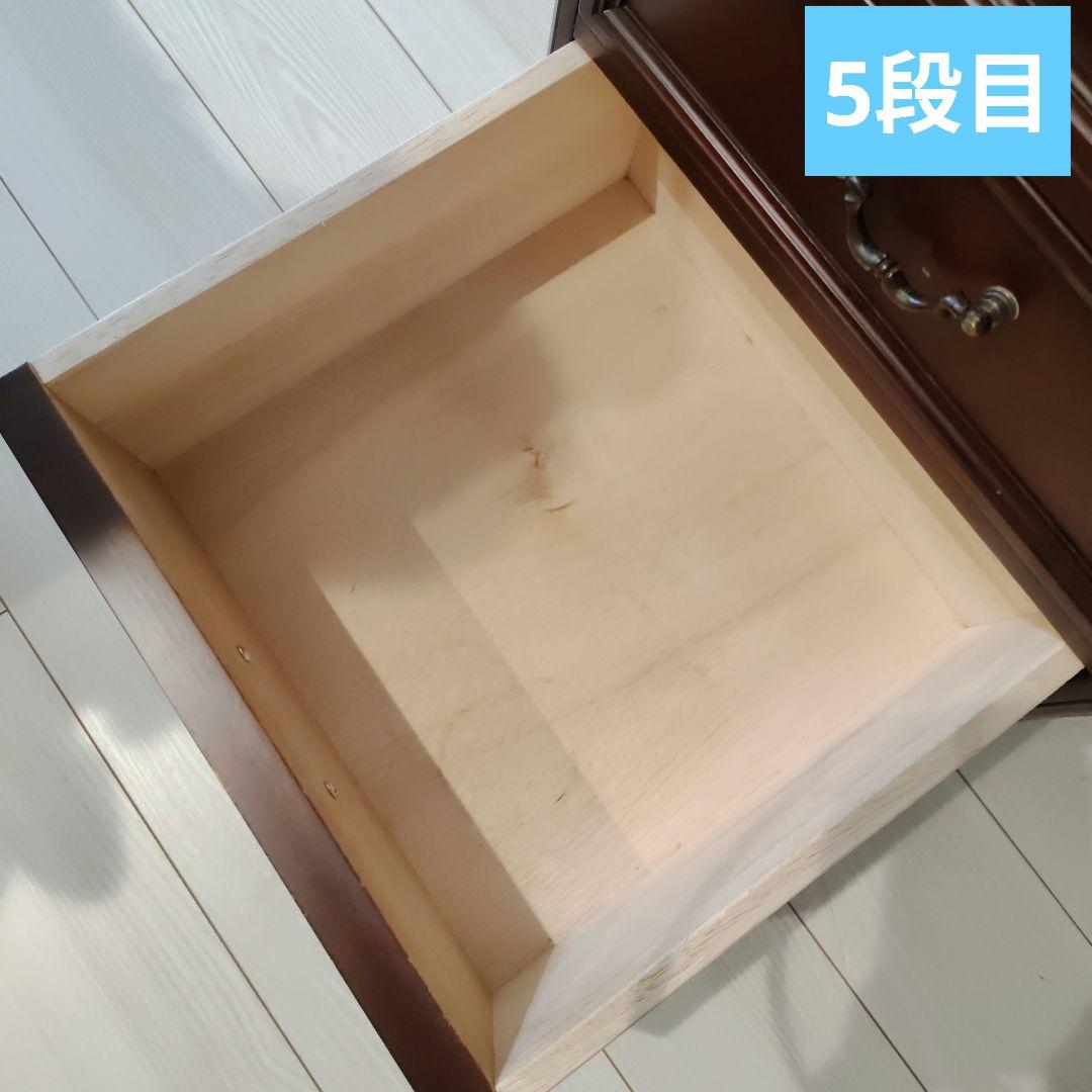 東海家具 5段チェスト ブラウン