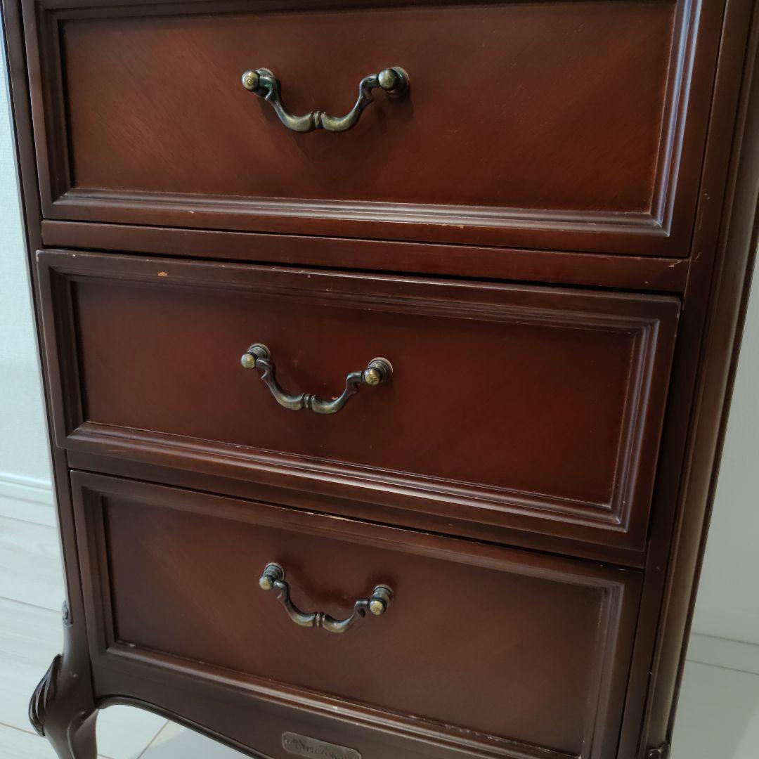 東海家具 5段チェスト ブラウン