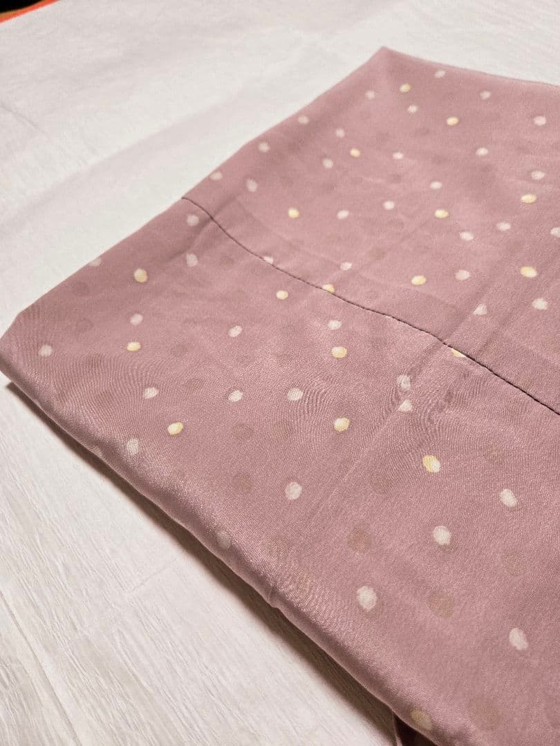 シルック　長襦袢　袖無双　古今　フォギーローズ色　くすみピンク