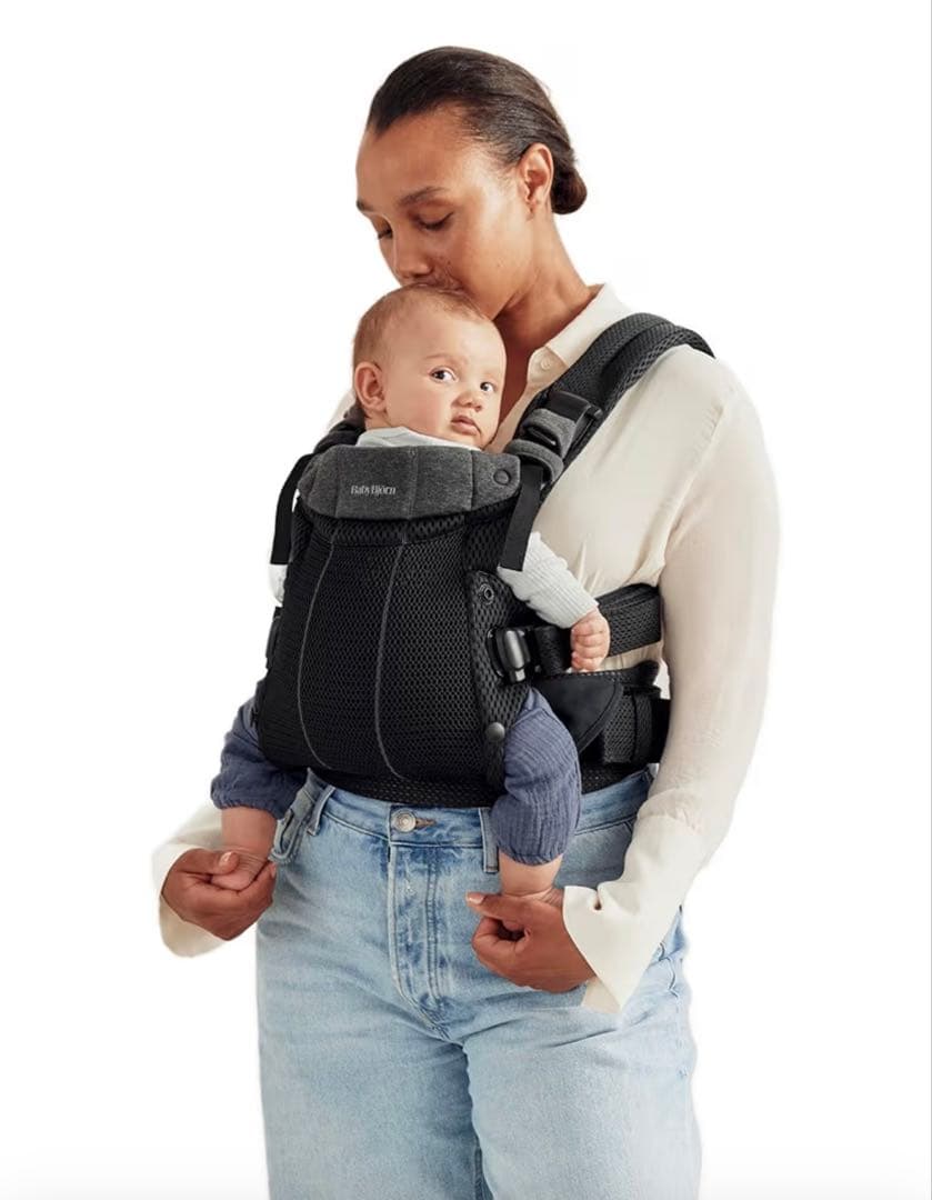 【超美品】BABYBJÖRN 抱っこ紐 グレー メッシュ