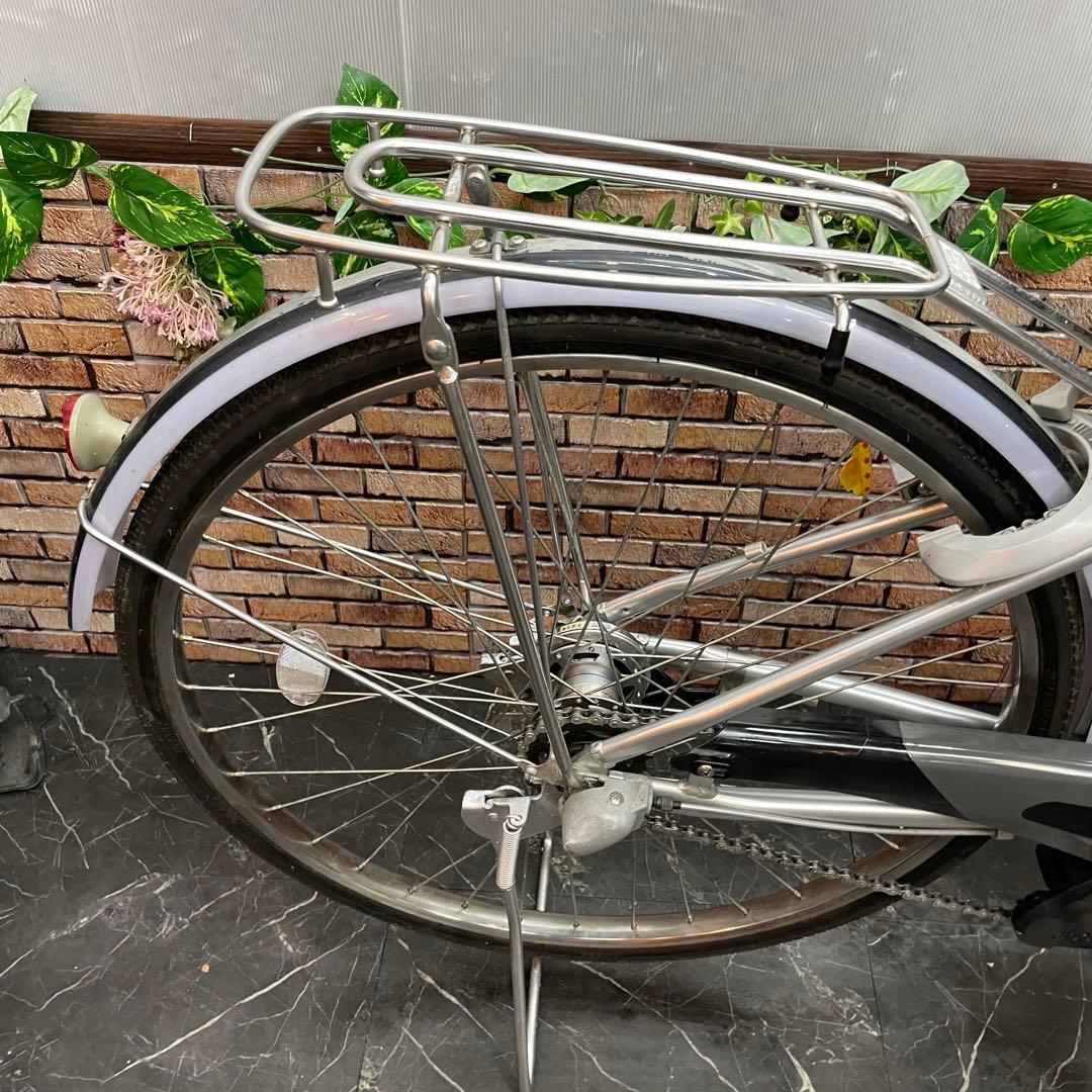 【93】電動自転車 YAMAHA PAS シルバー 26インチ