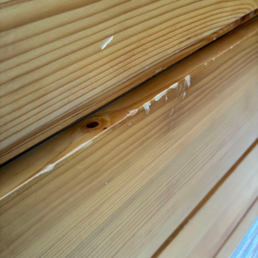 【送料込】無印良品　パイン材　4段チェスト　タンス　チェスト　①