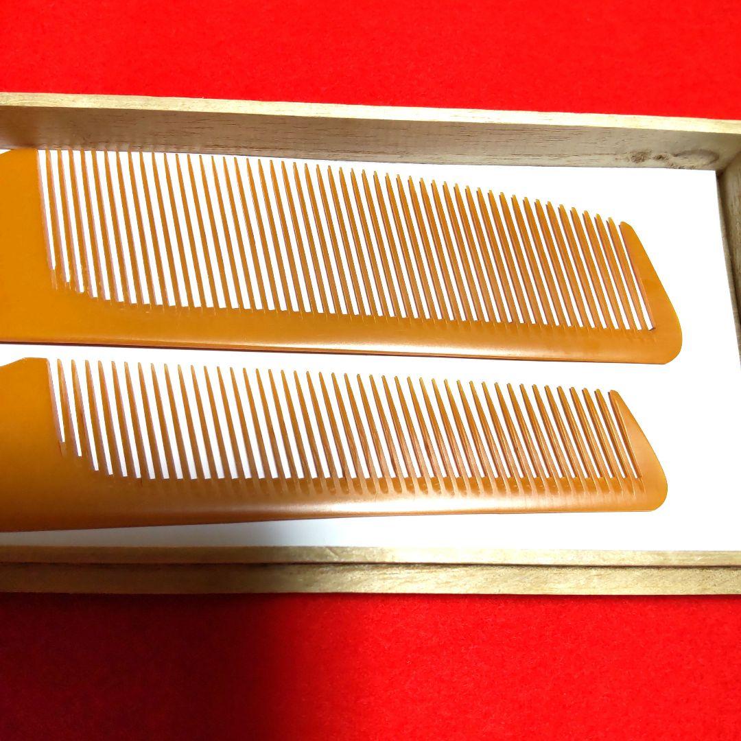 理容美容櫛ベークライト　フェノールコーム２本組