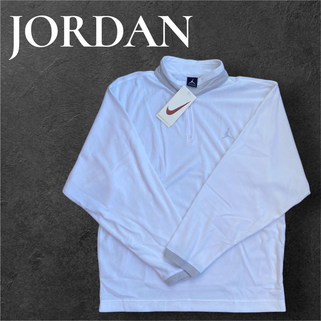 【新品】NIKE JORDAN ジョーダン ハーフジップ フリース ホワイト M