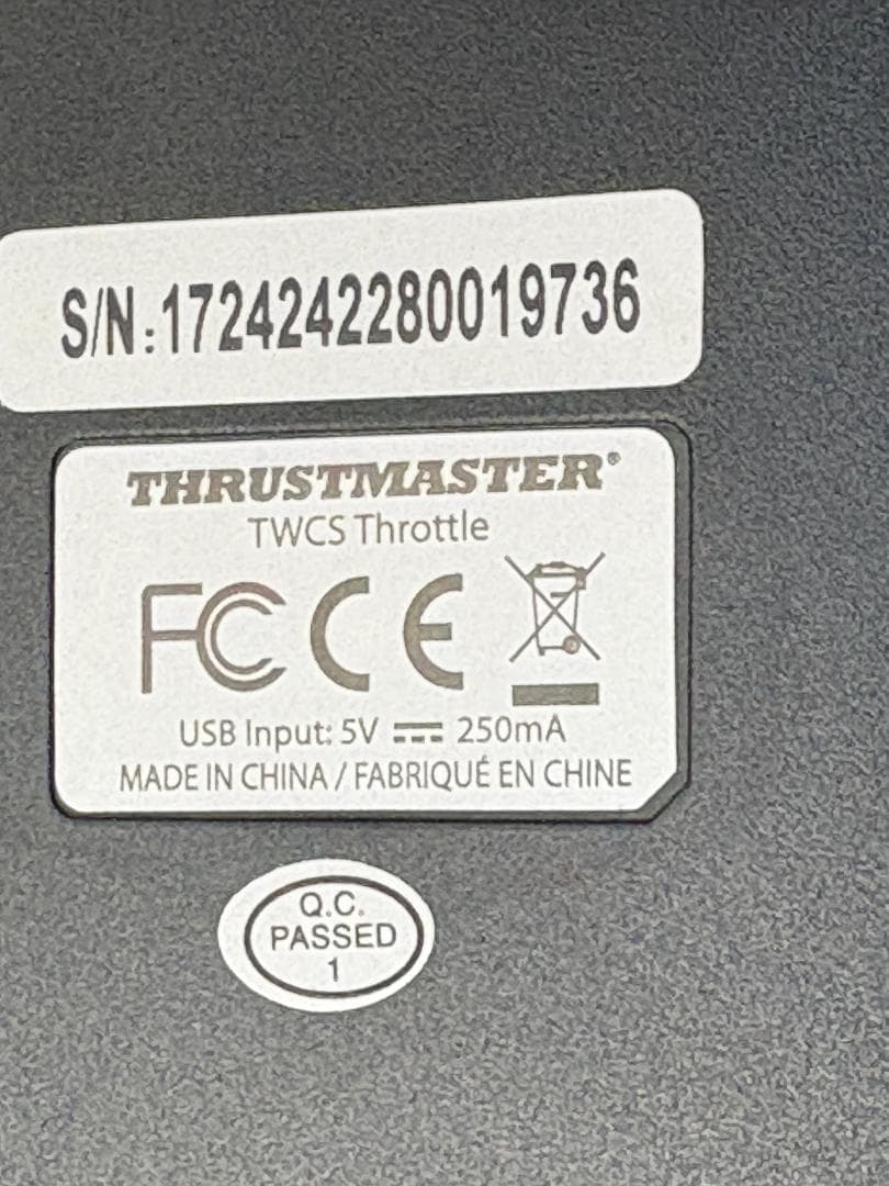 Thrustmaster TWCS Throttle スロットルコントローラー