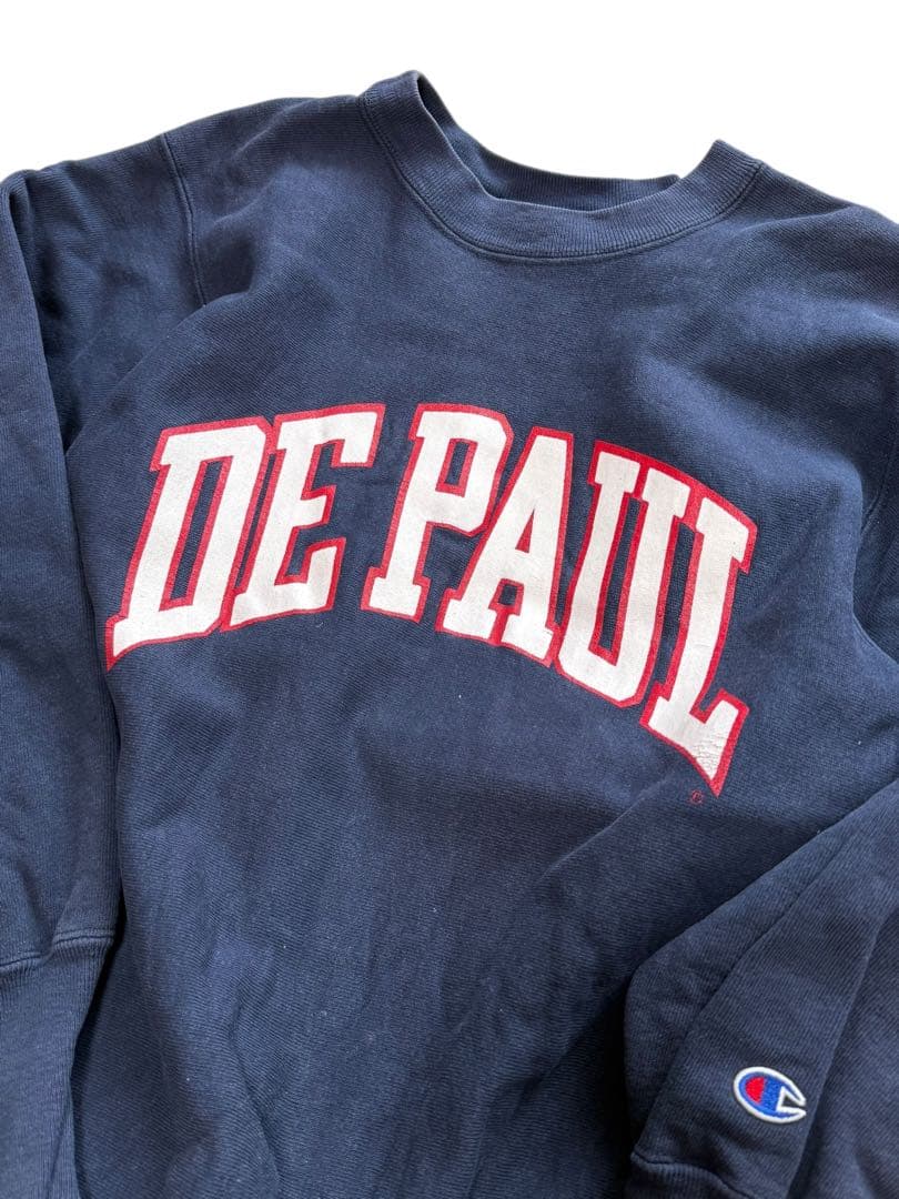 80s USA製 Champion リバースウィーブ DEPAUL チャンピオン
