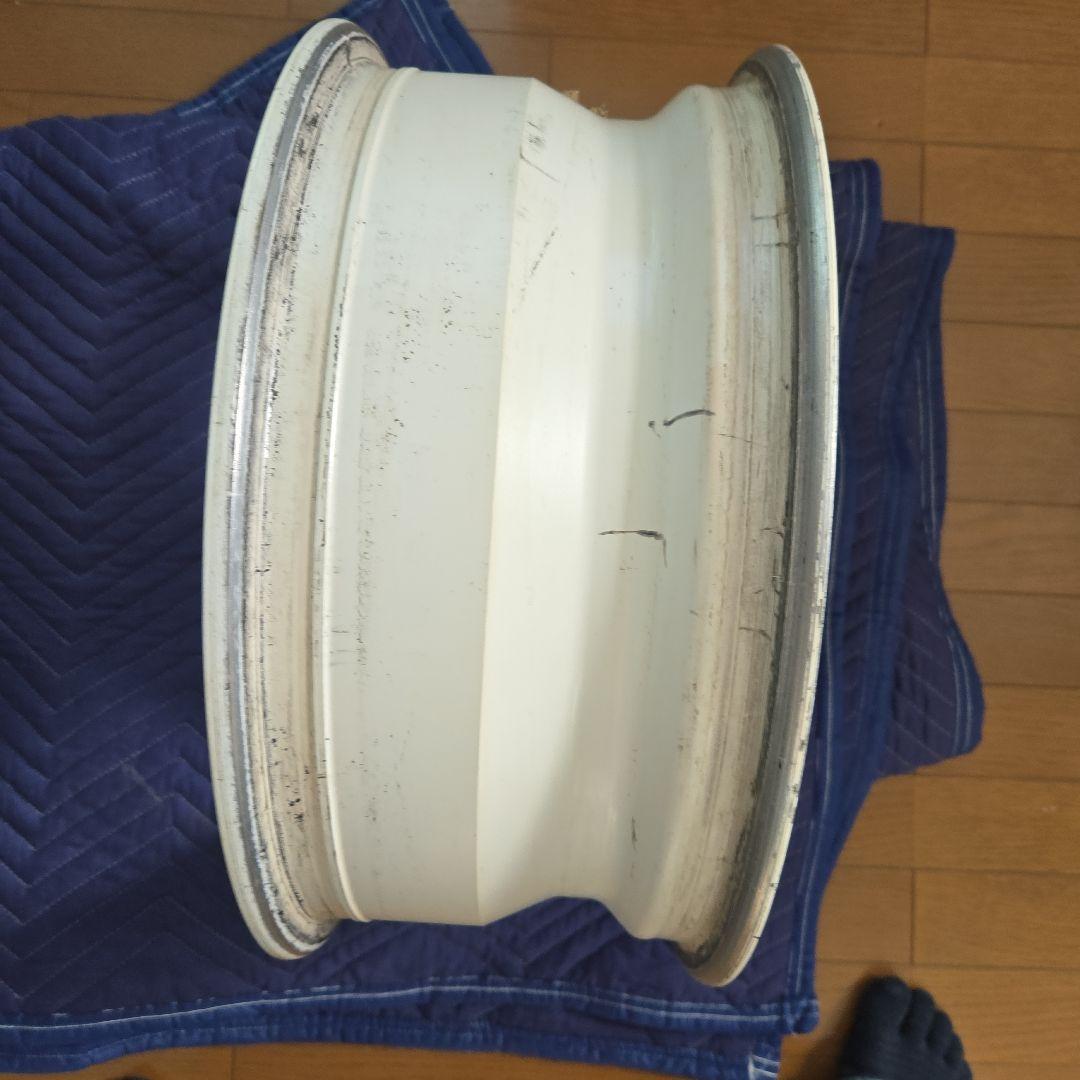 夢*界様 ヨコハマ AVS モデル6 ホワイト ホイール 2本 ドリケツに