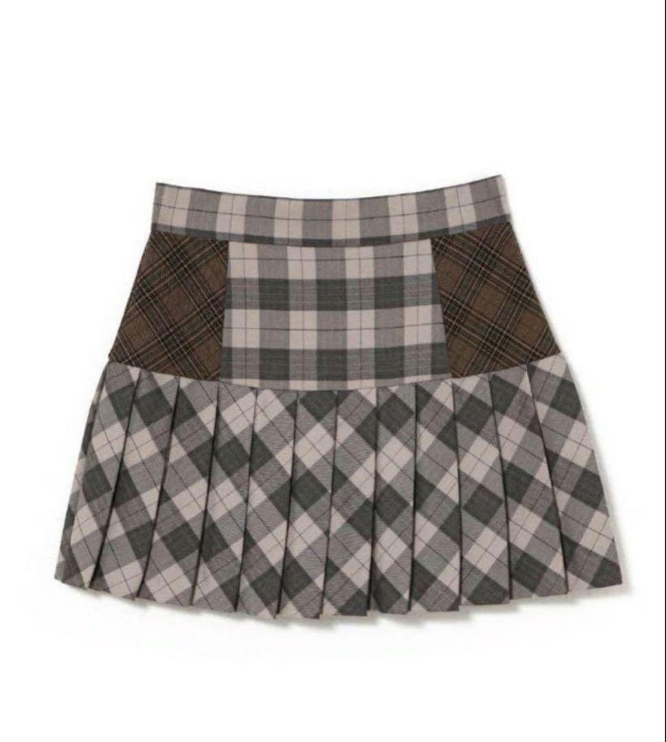スカート ANDMARY Coco check pleats skirt