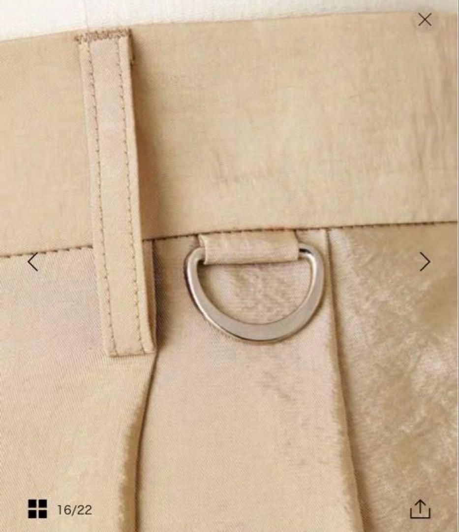 【CONTE】サテンカーゴパンツ　サイズ36