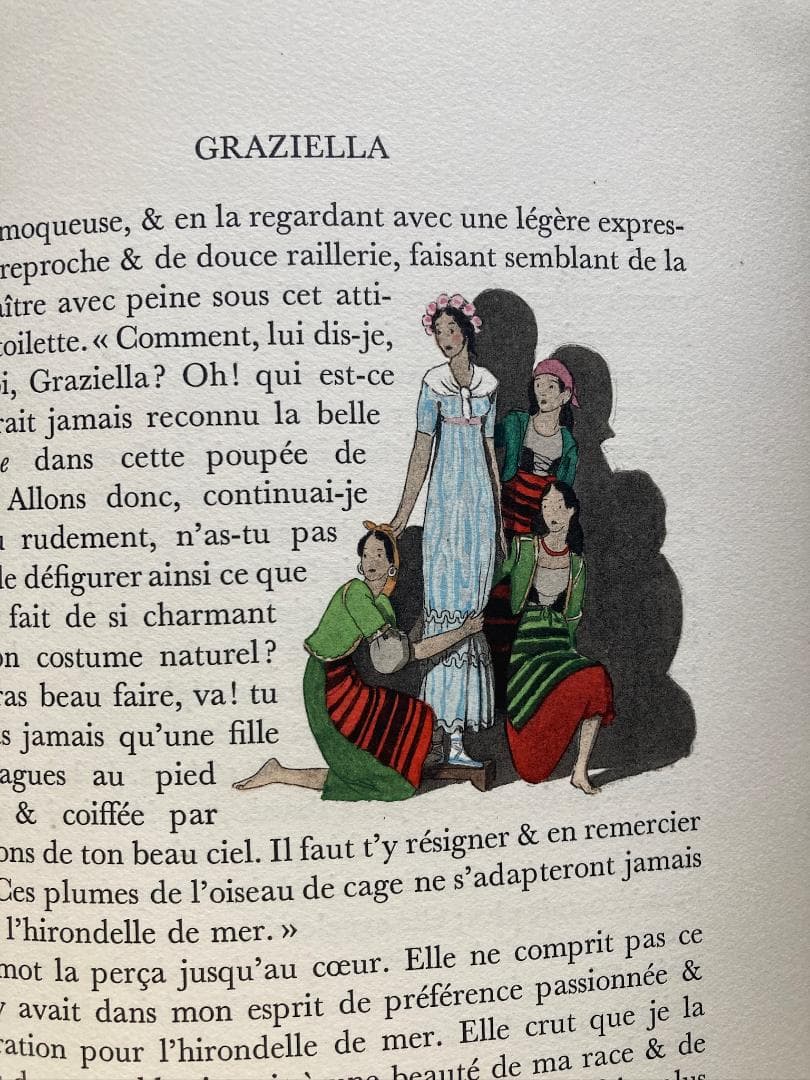 ラマルティーヌ著⭐️A.E.マルティ挿絵本『Graziella』1948年