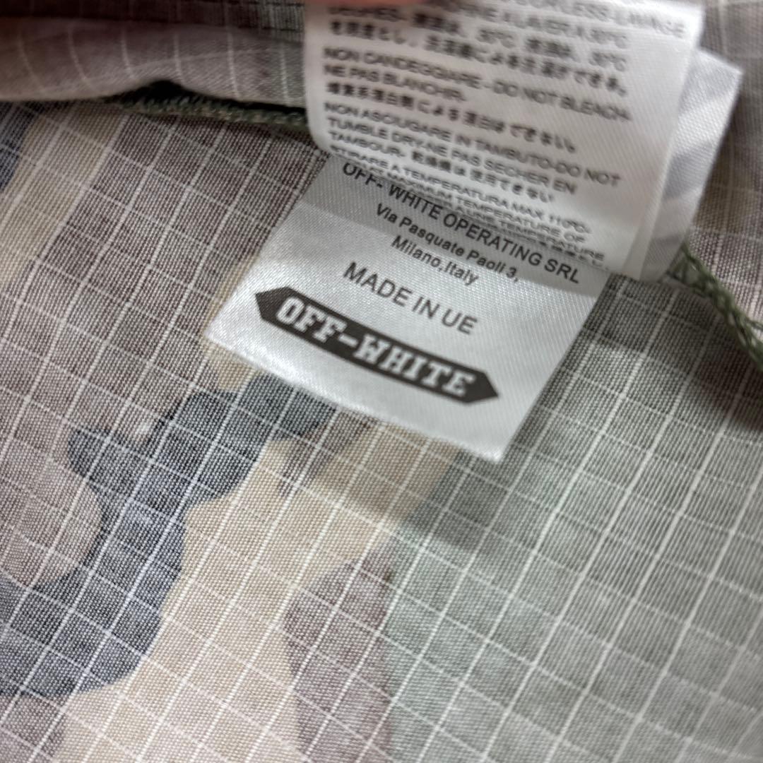 美品　OFF-WHITE オフホワイト ジャケット ミリタリー カモフラ 迷彩