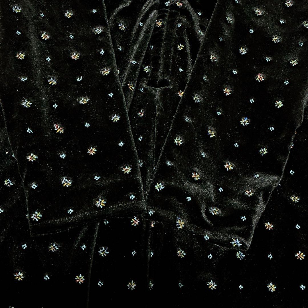 極美品 snidel ベロア刺繍 ワンピース 2024AWブラック S