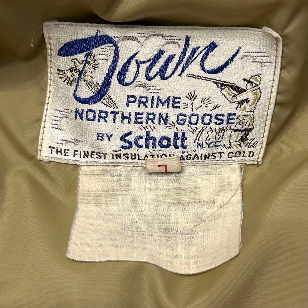 希少 70s Schott ショット 白タグ ウエスタン ダウンジャケット　ボア