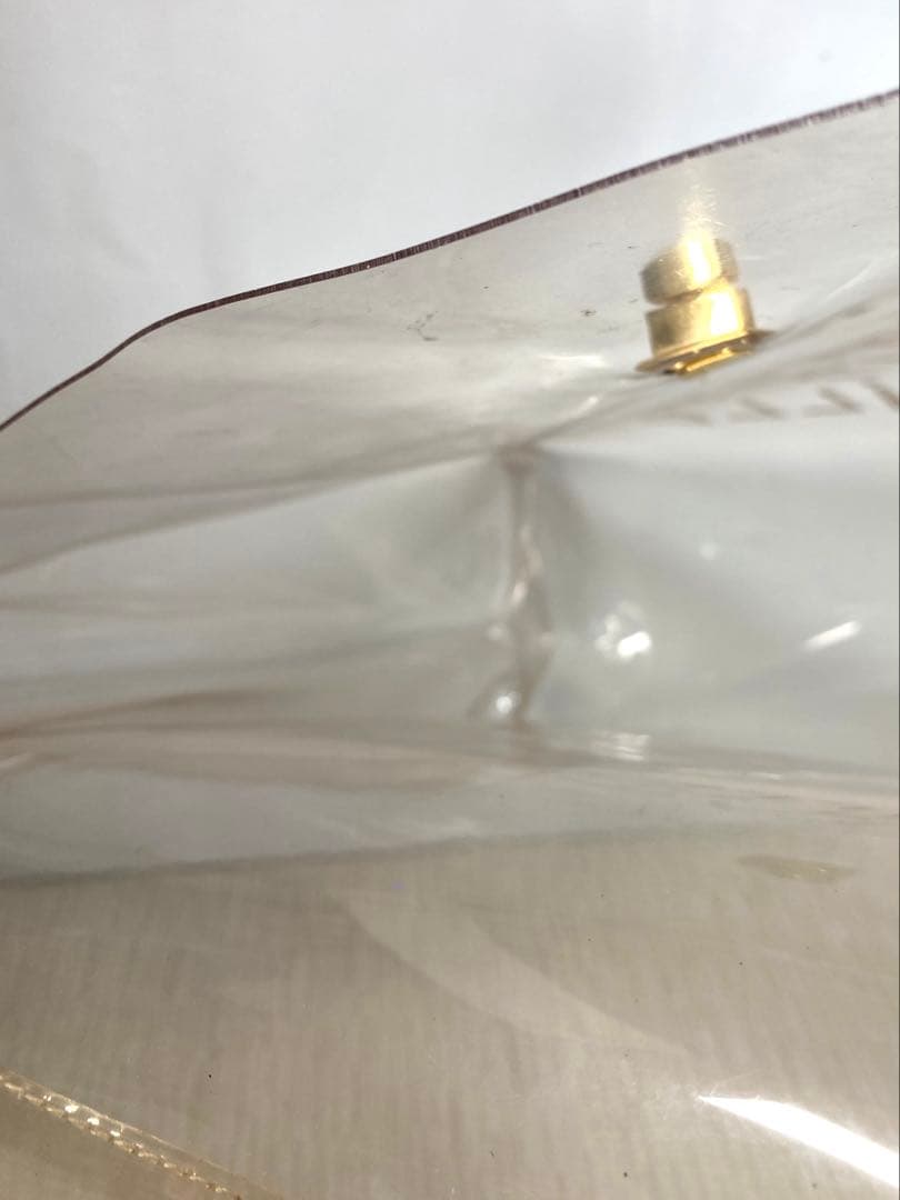 HERMES エルメス　ビニールケリー　ビジネスバッグ　ハンドバック　透明