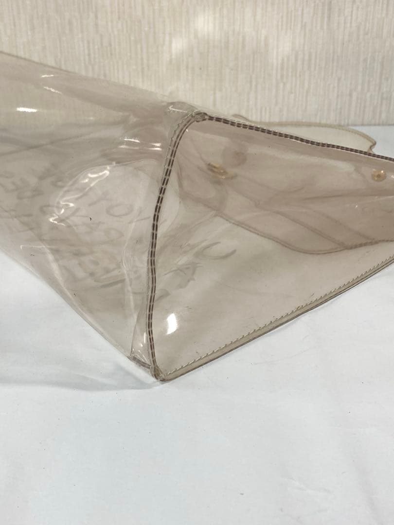 HERMES エルメス　ビニールケリー　ビジネスバッグ　ハンドバック　透明