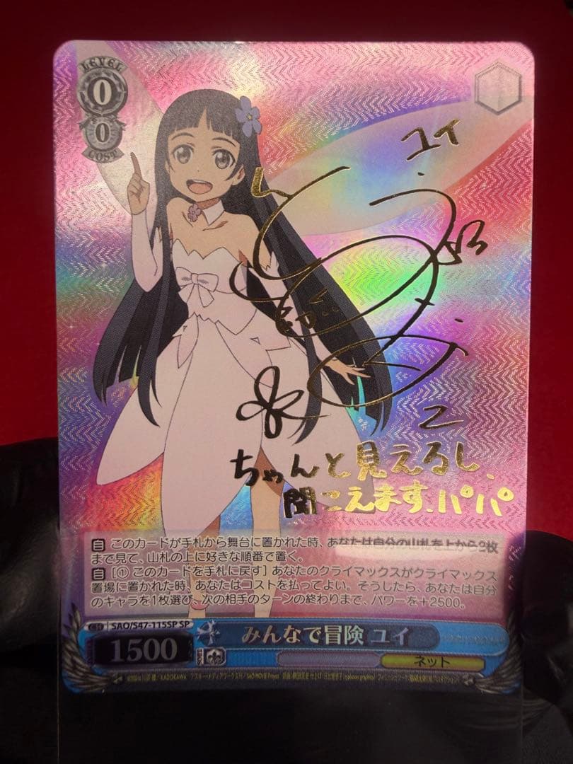 【専用中】ヴァイスシュヴァルツ ソードアート・オンライン サイン【ケース付】