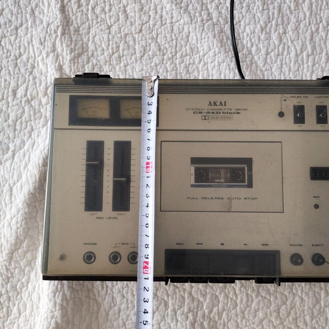 【動作確認済】赤井電機　AKAI　カセットデッキ　CS-34D　akai