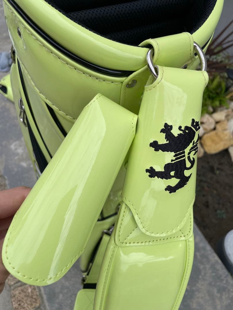 ★RYOちゃん★Admiral ゴルフキャディバッグ ライムグリーン