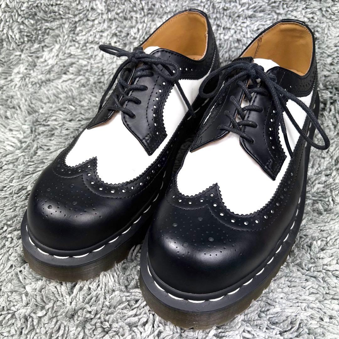極美品❣️ Dr.Martensドクターマーチン ウイングチップ バイカラー 黒白