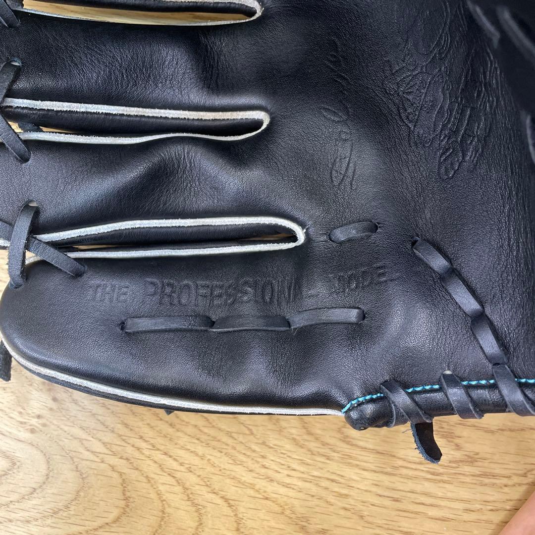 BM　ベースマン 硬式　左投げ　投手用　グローブ　プロフェッショナルモデル　黒