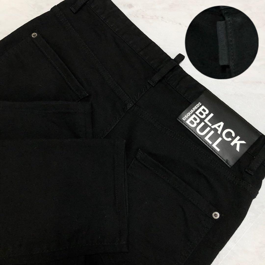 【美品 50】DSQUARED2 デニム skater jean オールブラック