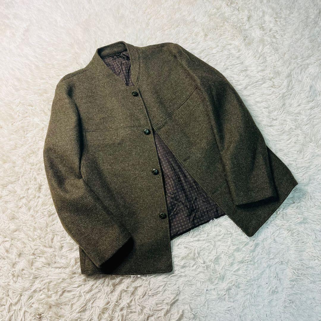 Loden Mohair Tyrolean Jacket khaki XL相当