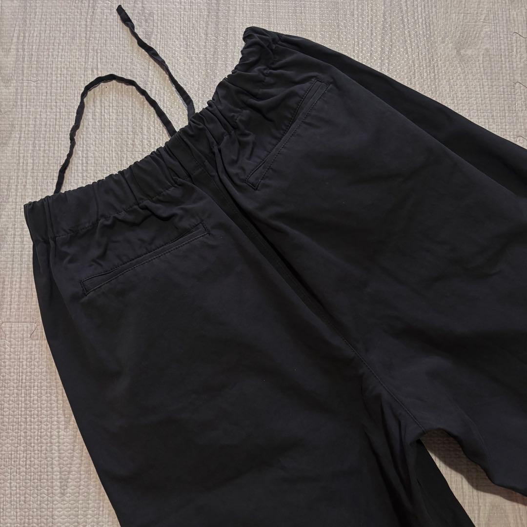 【美品】かぐれ コットンクロップドパンツ 黒