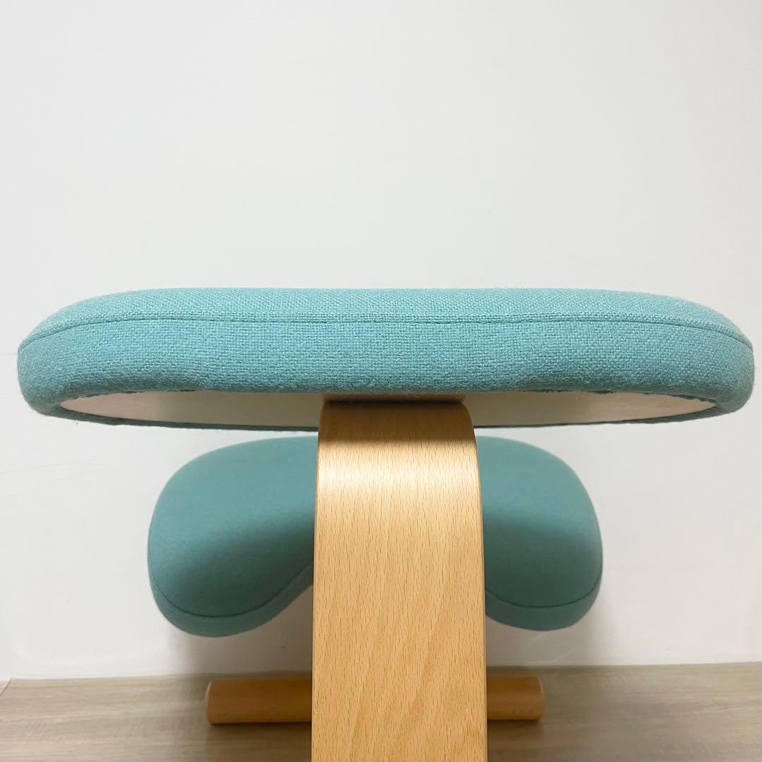 ★美品★ バランスイージー　姿勢矯正バランスチェア　ライトグリーン　リボ社