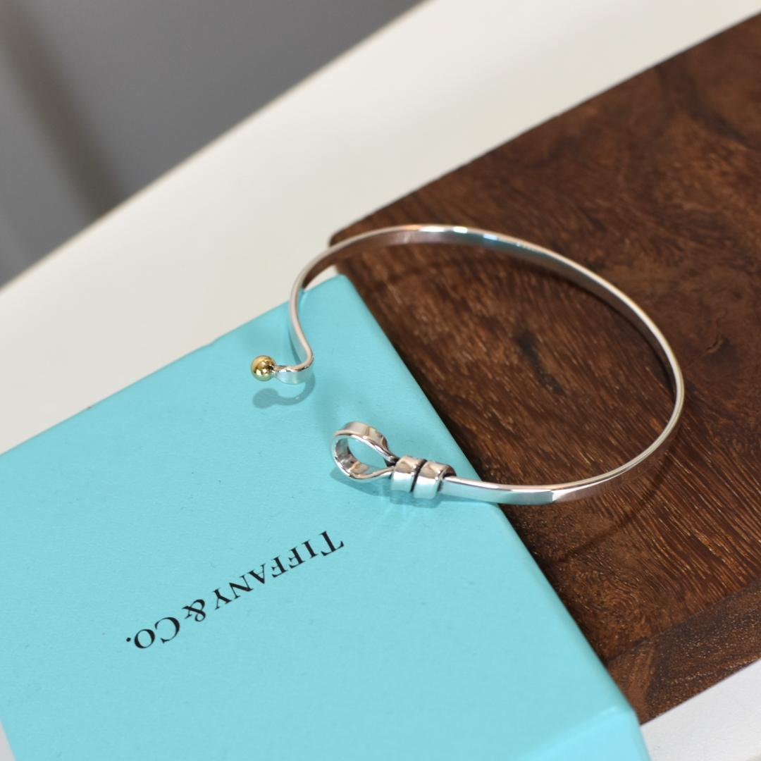 ▢■TIFFANY&Co.■▢ティファニー　　フック＆アイバングル