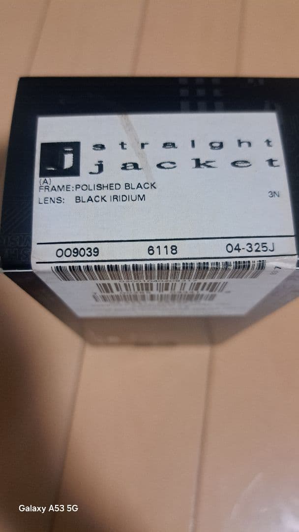 オークリー ストレートジャケット ブラックフレーム